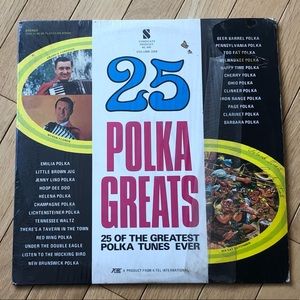 VINTAGE 25 POLKA GREATS VINYL RECORD MUSIC ALBUM